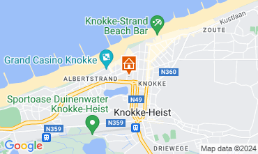 Mapa Knokke-le-Zoute Apartamento 125343