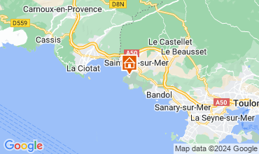 Mapa Saint Cyr sur Mer Villa 93128