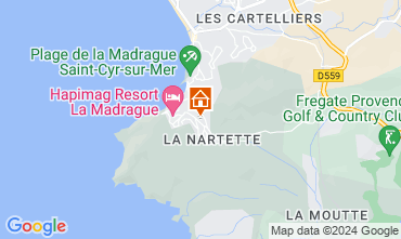 Mapa Saint Cyr sur Mer Villa 93128