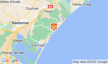 Mapa Narbonne plage Apartamento 123899