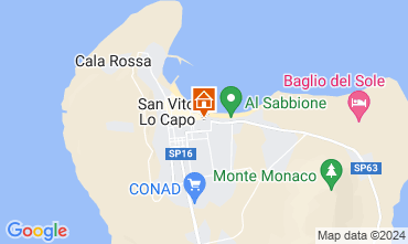 Mapa San Vito lo Capo Apartamento 53467