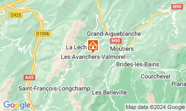 Mapa Valmorel Chalet 126681