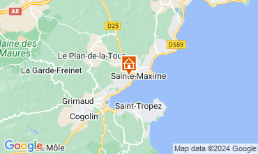 Mapa Sainte Maxime Villa 128498