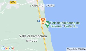 Mapa Moriani Plage Villa 89944