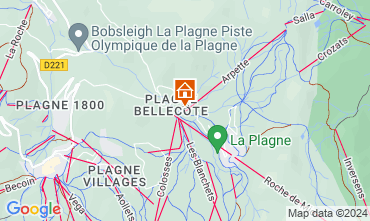 Mapa La Plagne Estudio 2155