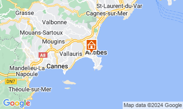 Mapa Juan les Pins Apartamento 68462