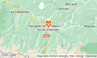 Mapa Ax Les Thermes Apartamento 52894