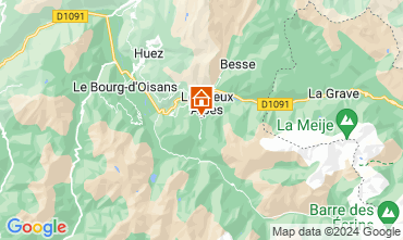 Mapa Les 2 Alpes Chalet 119953