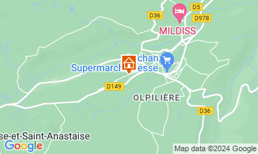 Mapa Besse et Saint Anastaise Chalet 3837