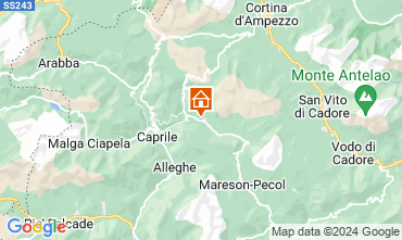 Mapa Selva di Cadore Apartamento 80614