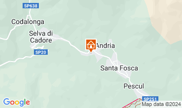 Mapa Selva di Cadore Apartamento 80614