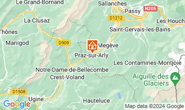 Mapa Praz sur Arly Apartamento 32627