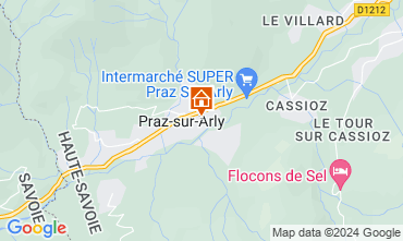 Mapa Praz sur Arly Apartamento 32627