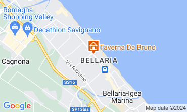 Mapa Bellaria Igea Marina Apartamento 79298