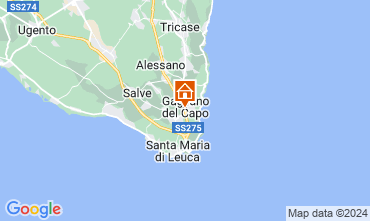 Mapa Santa Maria di Leuca Apartamento 105016