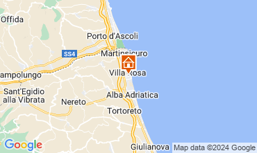 Mapa Alba Adriatica Villa 42663