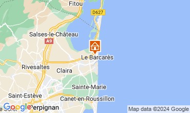 Mapa Le Barcares Villa 93839