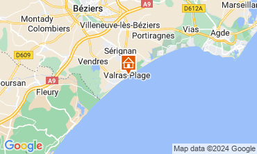 Mapa Valras-Plage Apartamento 95869