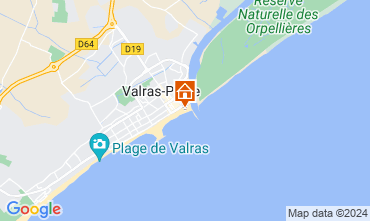 Mapa Valras-Plage Apartamento 95869