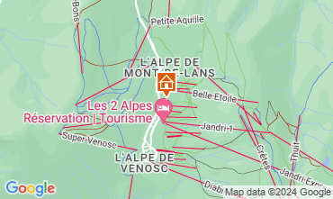 Mapa Les 2 Alpes Apartamento 49434