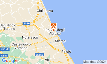 Mapa Roseto degli Abruzzi Apartamento 129107