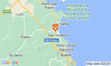 Mapa San Teodoro Apartamento 125419