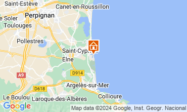 Mapa Saint Cyprien Plage Estudio 117947