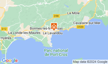 Mapa Le Lavandou Villa 125155