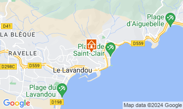 Mapa Le Lavandou Villa 125155