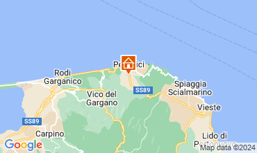 Mapa Peschici Apartamento 32145