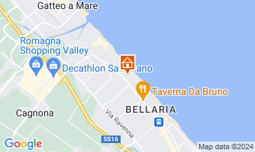 Mapa Bellaria Igea Marina Apartamento 127809