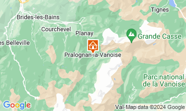 Mapa Pralognan la Vanoise Apartamento 61166