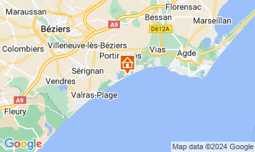 Mapa Portiragnes Villa 124469