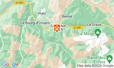 Mapa Les 2 Alpes Chalet 117369