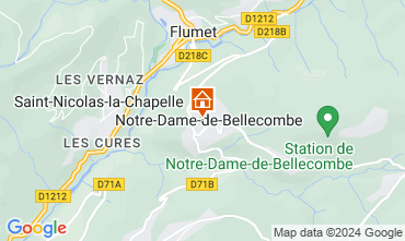 Mapa Notre Dame de Bellecombe Apartamento 107301