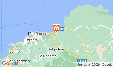 Mapa Location Ile Rousse Apartamento 122863