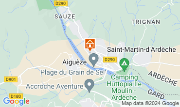 Mapa Saint Martin d'Ardche Casa 125141