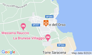 Mapa Torre dell'Orso Apartamento 108902