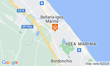 Mapa Bellaria Igea Marina Apartamento 77314