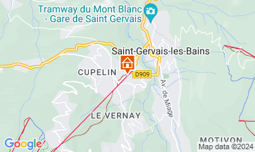 Mapa Saint Gervais Mont-Blanc Apartamento 66844