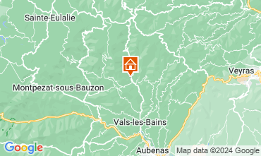 Mapa Antraigues sur Volane Casa 121595