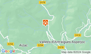 Mapa Antraigues sur Volane Casa 121595