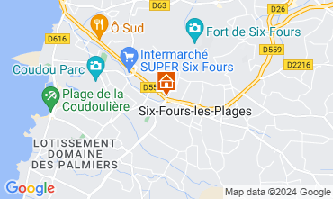 Mapa Six Fours Les Plages Apartamento 10161