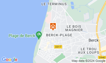 Mapa Berck-Plage Casa rural 125243