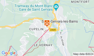 Mapa Saint Gervais Mont-Blanc Apartamento 111843