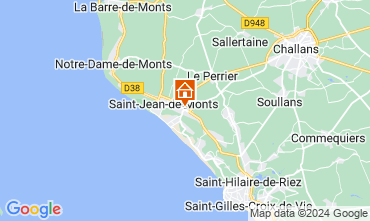 Mapa Saint Jean de Monts Mobil home 126174