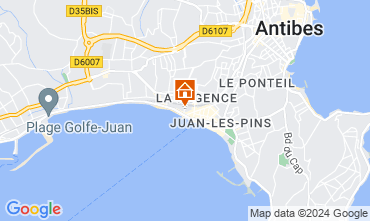 Mapa Juan les Pins Estudio 92523