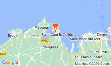 Mapa Saint Cast Le Guildo Casa 16966