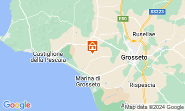 Mapa Castiglione della Pescaia Apartamento 94322