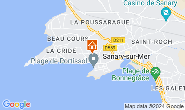 Mapa Sanary-sur-Mer Apartamento 127894